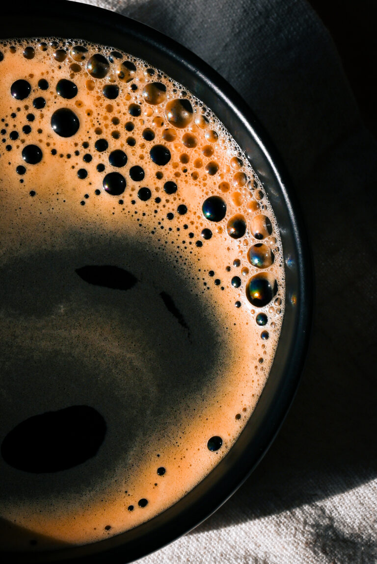 Detailaufnahme der Café Crema